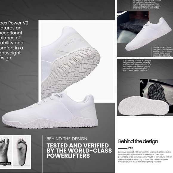 AVANCUS POWERLIFTING SHOES Apex Power V2.5 White size 8-8.5 main image 4